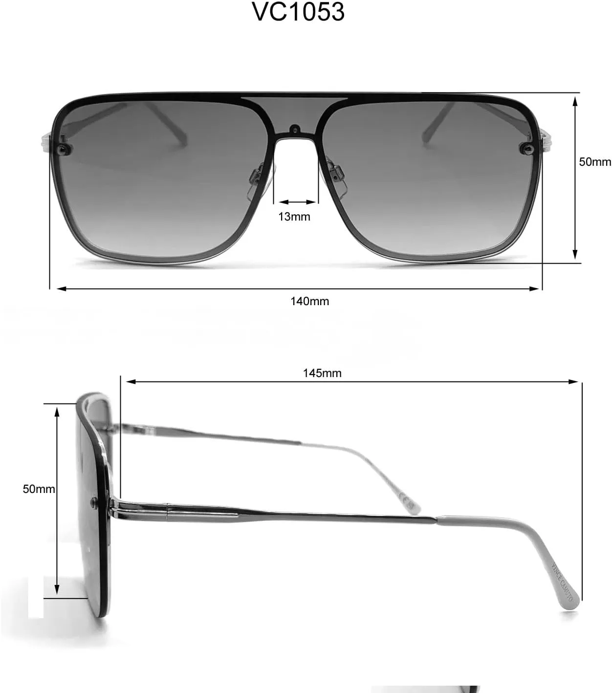 Vince Camuto Women's Glamorous 100% UV Protective Square Sunglasses