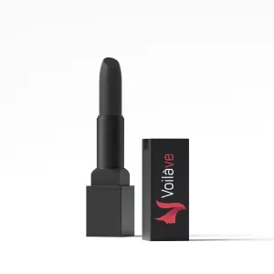 VoilaVe Deep Black Lipstick | Long Lasting Color | Creamy Texture Lipstick | 0.11 oz