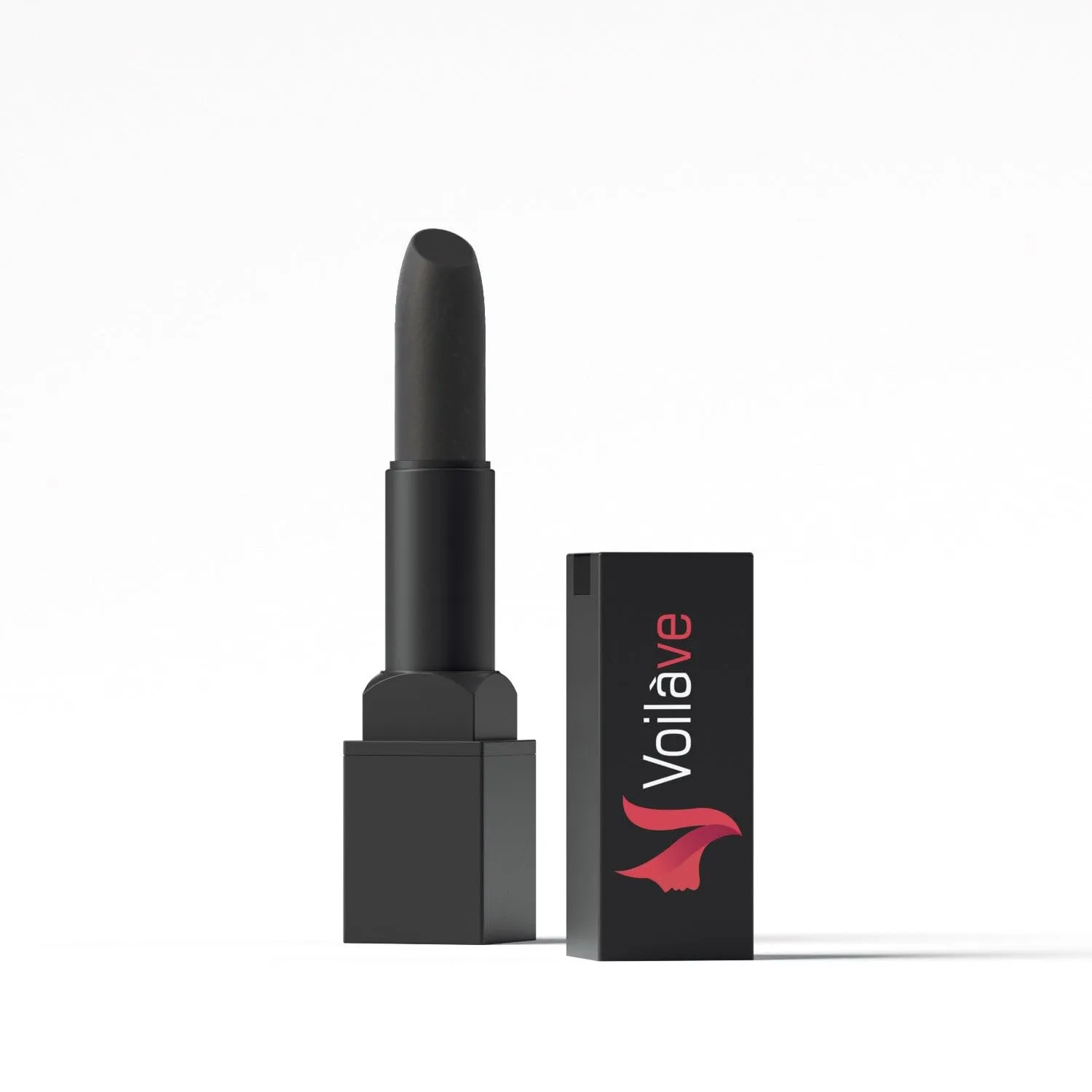 VoilaVe Deep Black Lipstick | Long Lasting Color | Creamy Texture Lipstick | 0.11 oz