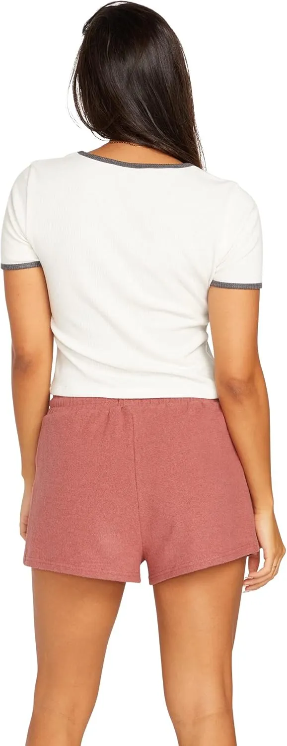 Volcom Women's Lived in Lounge Fleece Sweat Shorts (Regular & Plus Size)