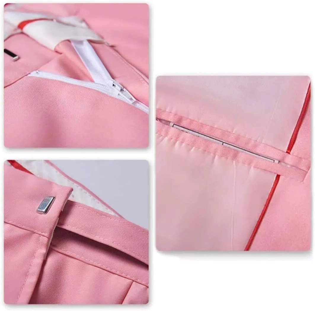 Wangyue Shorts Suits for Men 2 Piece Slim Fit Two Button Men Shorts Suit Set Casual Prom Summer Beach Wedding
