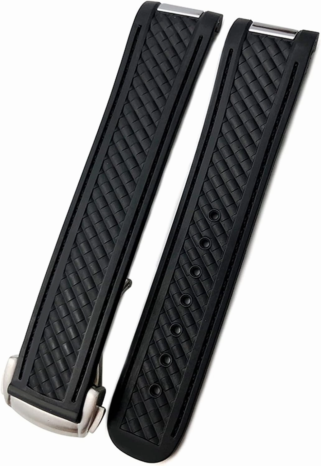 Watch Band for Omega 300 AT150 DE Ville Soft Silicone Rubber Watch Strap Watch Accessories Watch Bracelet