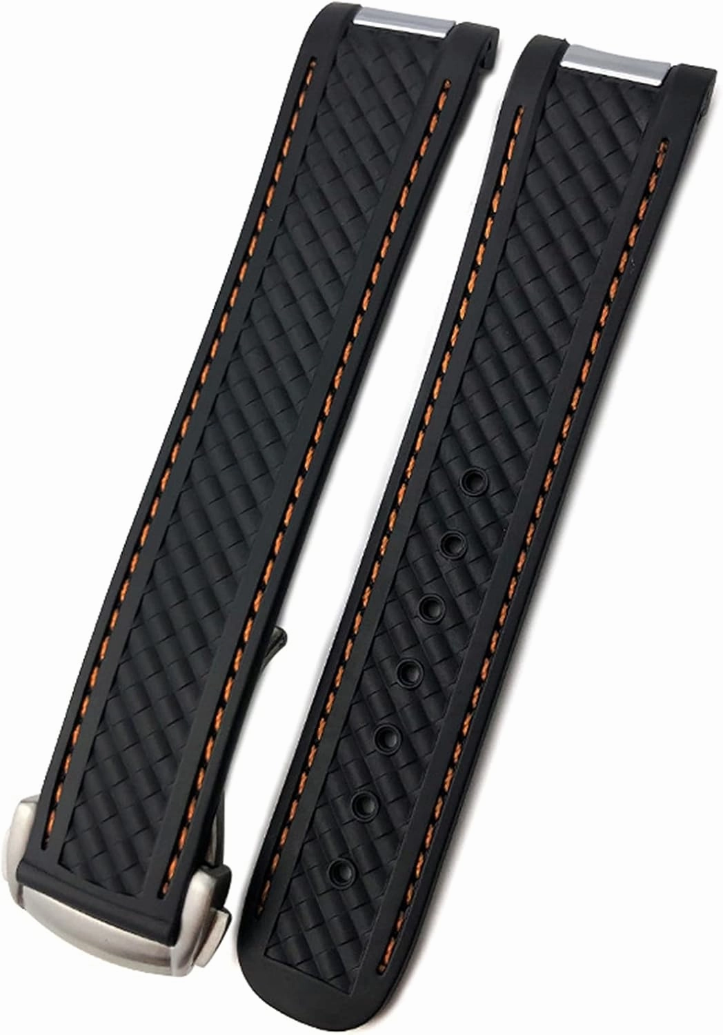 Watch Band for Omega 300 AT150 DE Ville Soft Silicone Rubber Watch Strap Watch Accessories Watch Bracelet