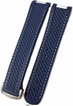 Watch Band for Omega 300 AT150 DE Ville Soft Silicone Rubber Watch Strap Watch Accessories Watch Bracelet