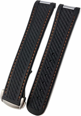 Watch Band for Omega 300 AT150 DE Ville Soft Silicone Rubber Watch Strap Watch Accessories Watch Bracelet