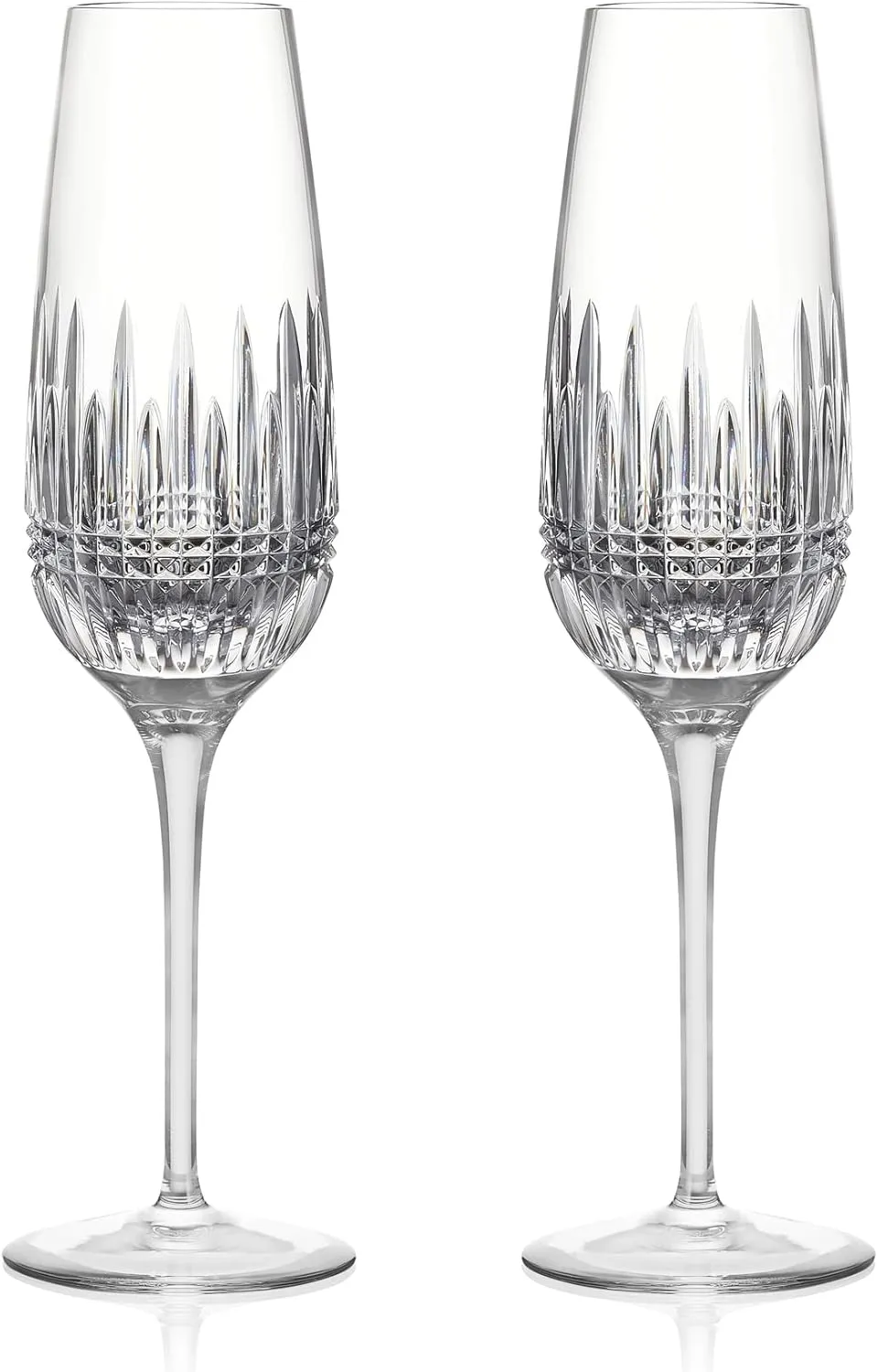Waterford Lismore Diamond Essence Flute Pair