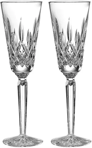 Waterford Lismore Tall Flute Set of 2