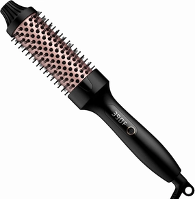 Weeyum Thermal Brush for Blowout Look,1.5 Inch Heated Round Brush,1 1/2 inch Hair Styling Tools for Volumizing Get Natural Curls,Tourmaline Ceramic,Dual Voltage,Rose Gold.