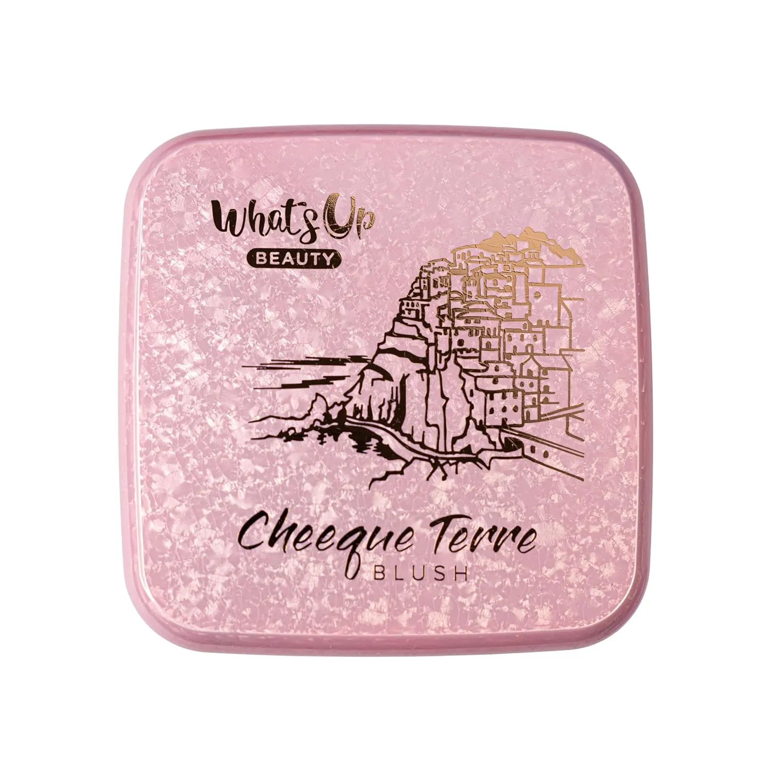 Whats Up Beauty - Cheeque Terre Duo (30 Relaxed Roma Blush, 30 Tan Bronzer) Clean Cruelty Free Vegan Natural Made in Italy Niacinamide Hyaluronic Acid Actives Cheek Makeup