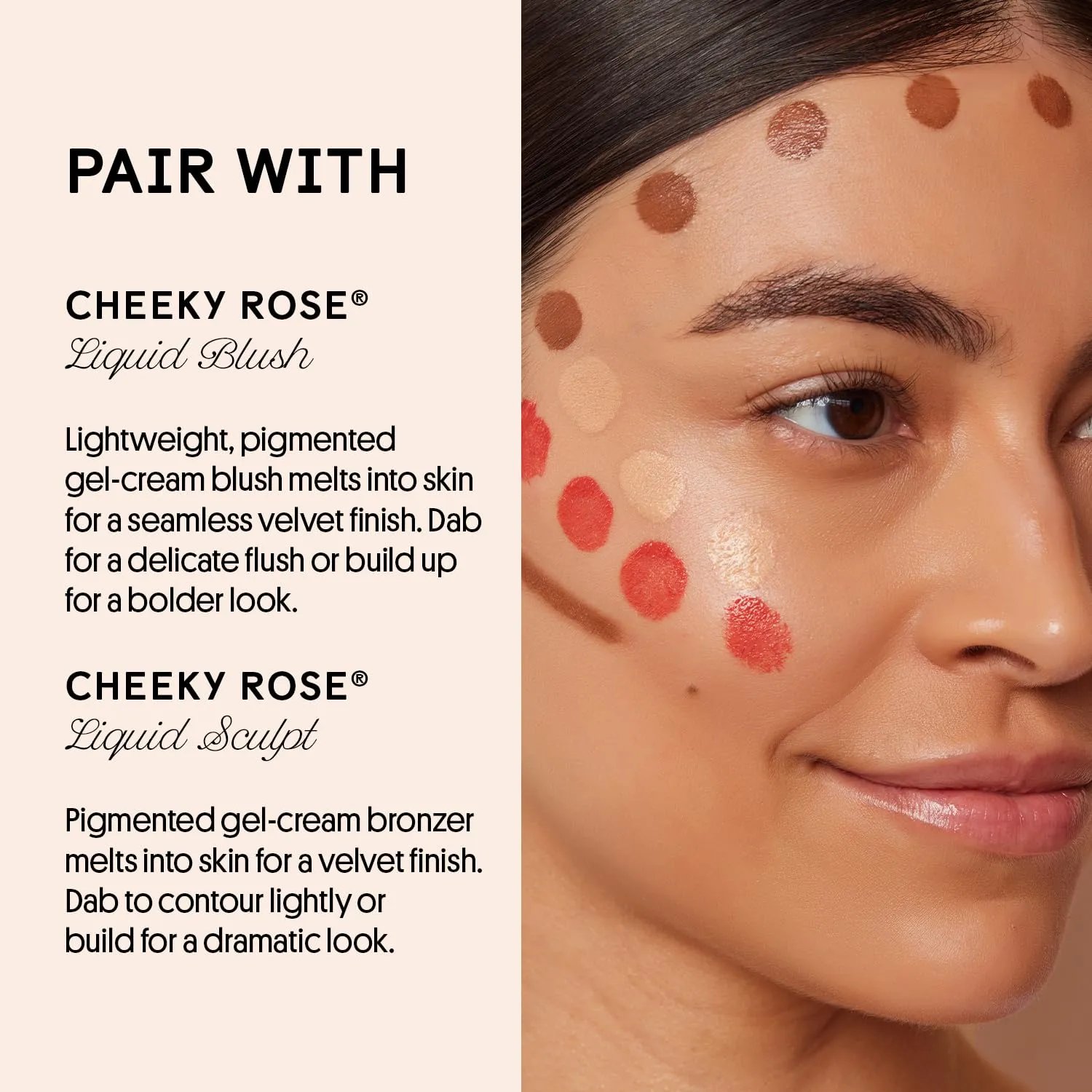 Winky Lux Cheeky Rose Liquid Highlighter, Gel Cream Blush Wand, Blendable & Buildable Pigment, Long Lasting Weightless, Nova