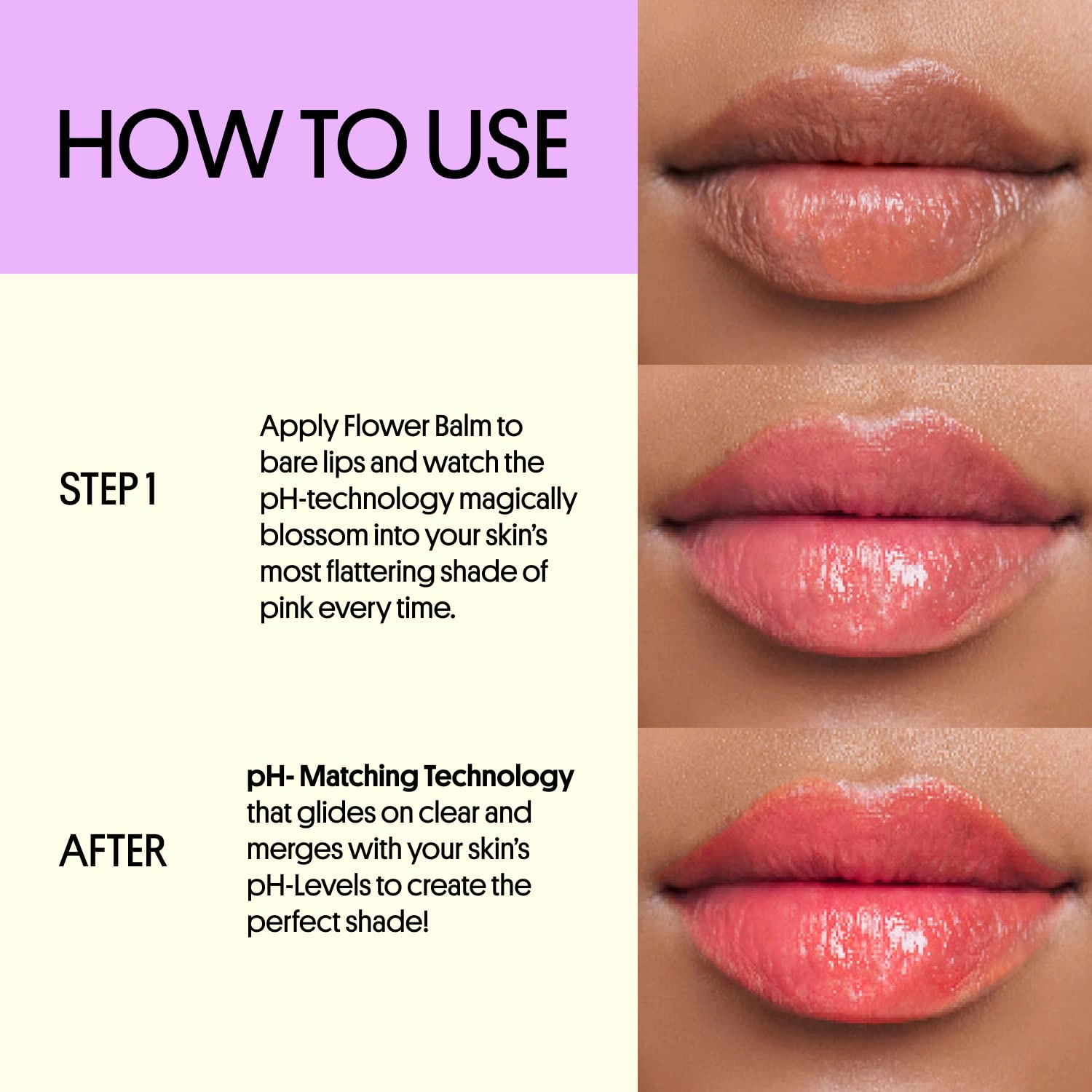 Winky Lux Flower Balm, pH Lip Balm, Color Changing Lipstick and Tinted Stain, Vegan & Cruelty Free Lip Balm, Hydrate & Plump, Sheer Pink Lipstick, Blue Flower