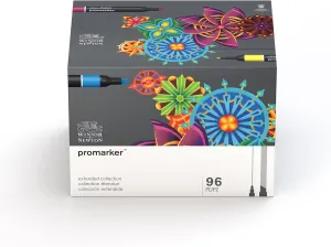 Winsor & Newton ProMarker Set, 96 Count, Extended Collection