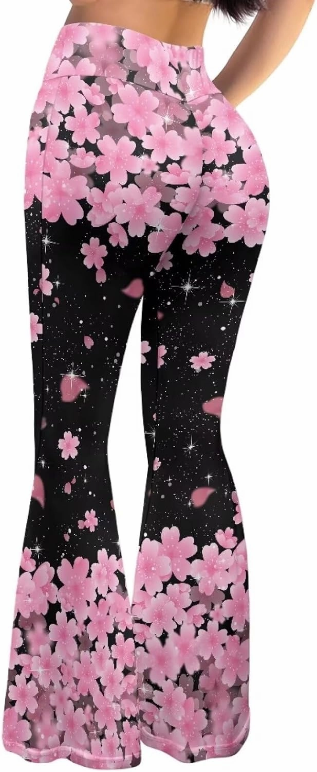 Women's Flare Yoga Pants Bootcut High Waisted Buttery Soft Leggings Wide Leg Workout Sweatpants
