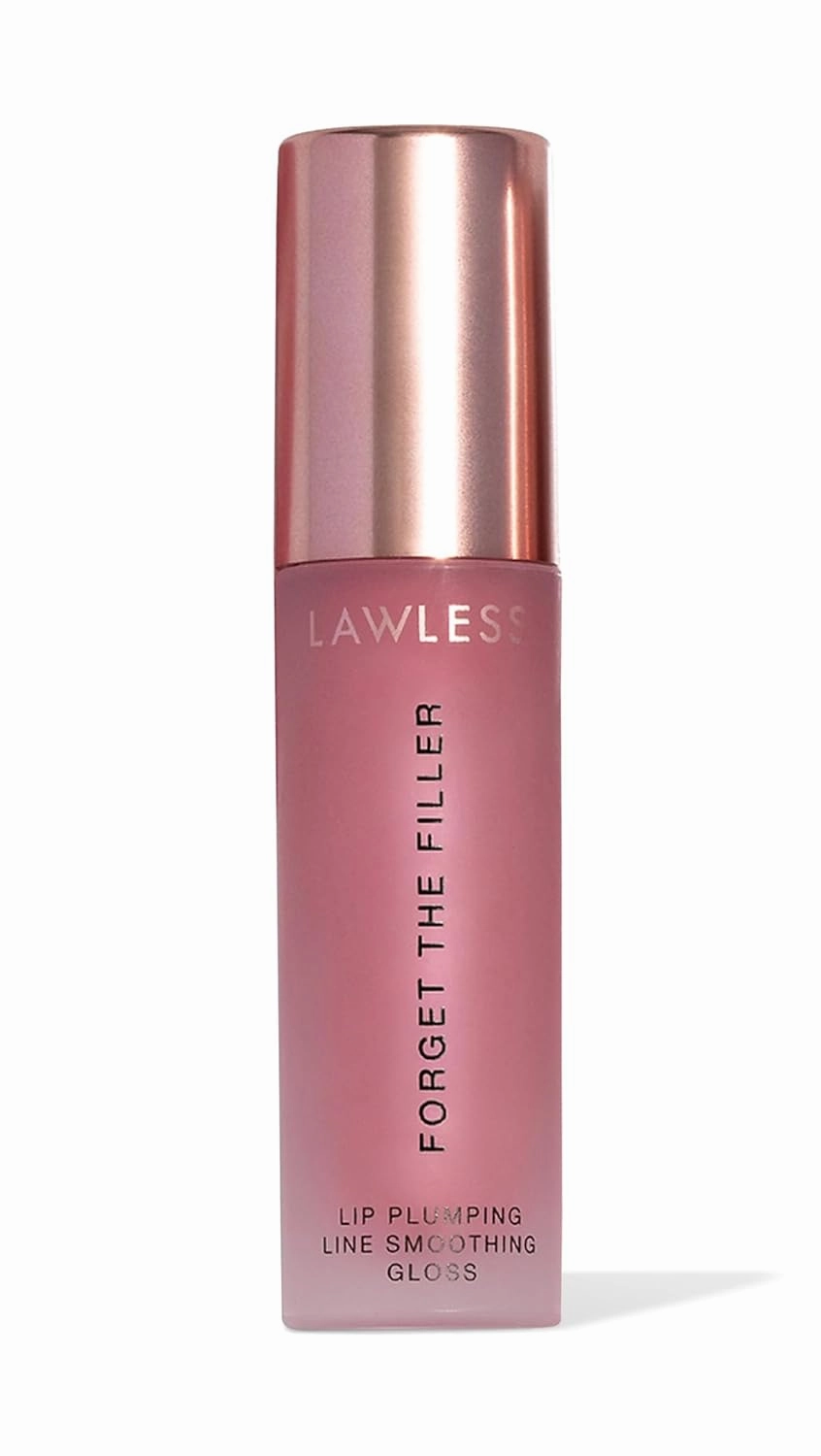 Women's Forget the Filler Lip Plumper Line Gloss, Pop the Rosé, Pink, 0.11 Fl Oz