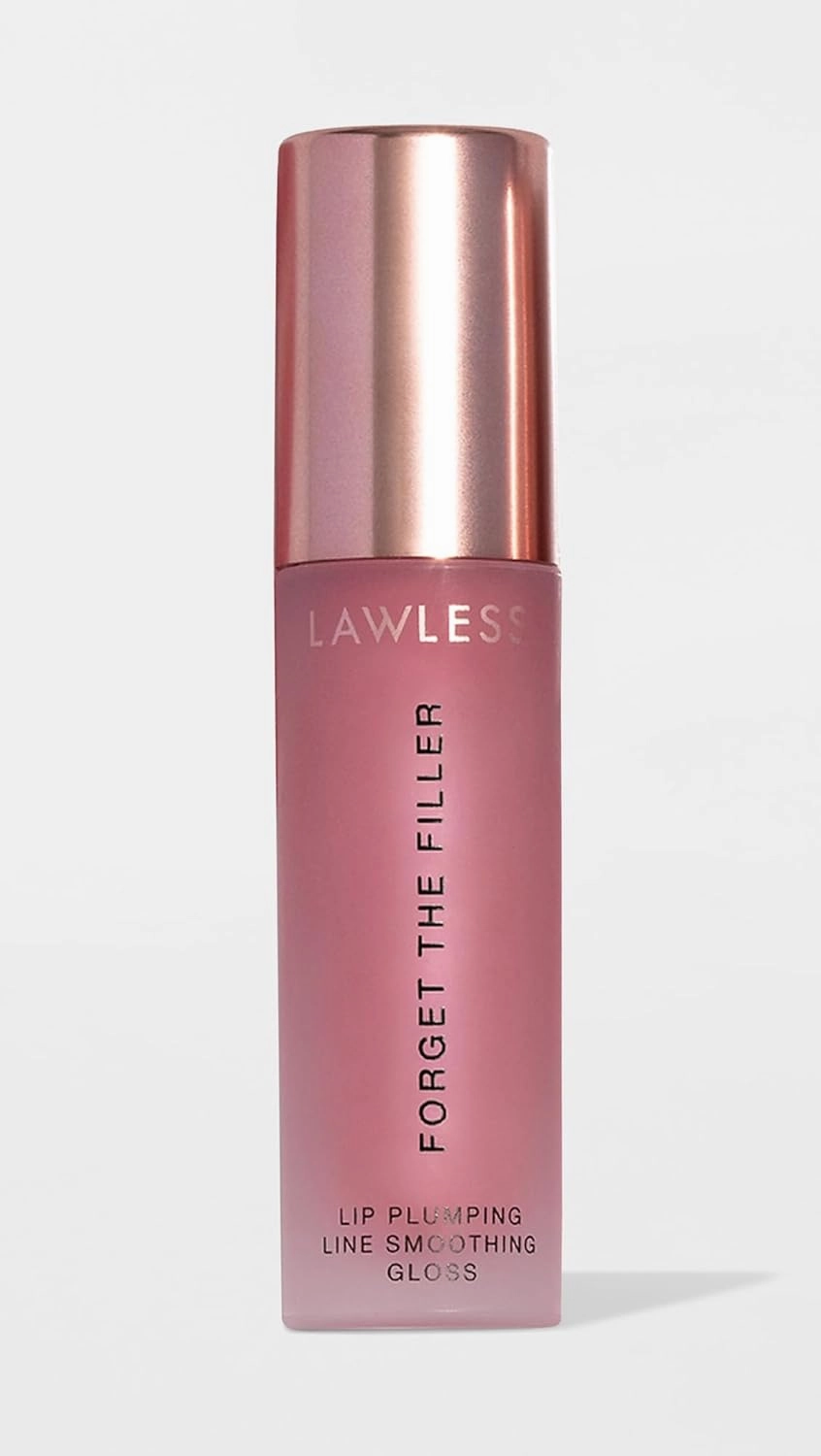 Women's Forget the Filler Lip Plumper Line Gloss, Pop the Rosé, Pink, 0.11 Fl Oz