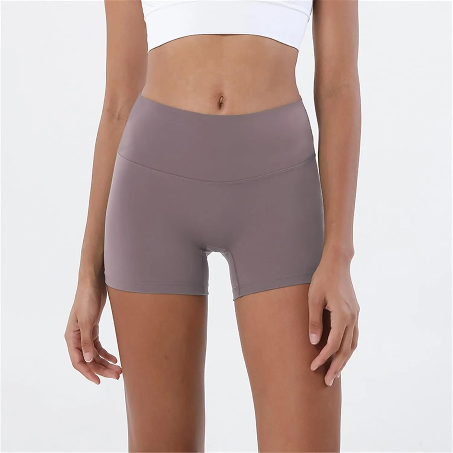 Women's Biker Shorts Workout Yoga Shorts for Women 5 Inches Spandex High Waisted Soft Biker Shorts Women Dance