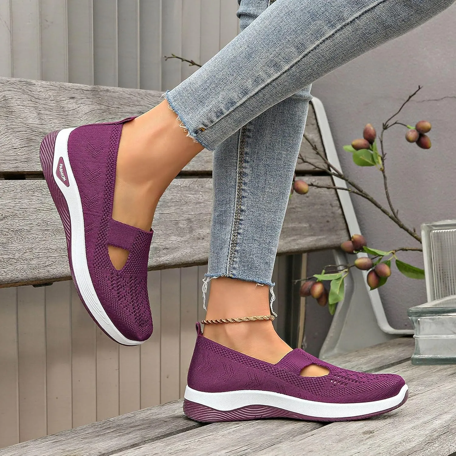 Women's Sandals Orthopedic Arch Support Sandals Memory Foam Sandals Mesh Breathable Soft Sneakers Slip on Walking Shoes