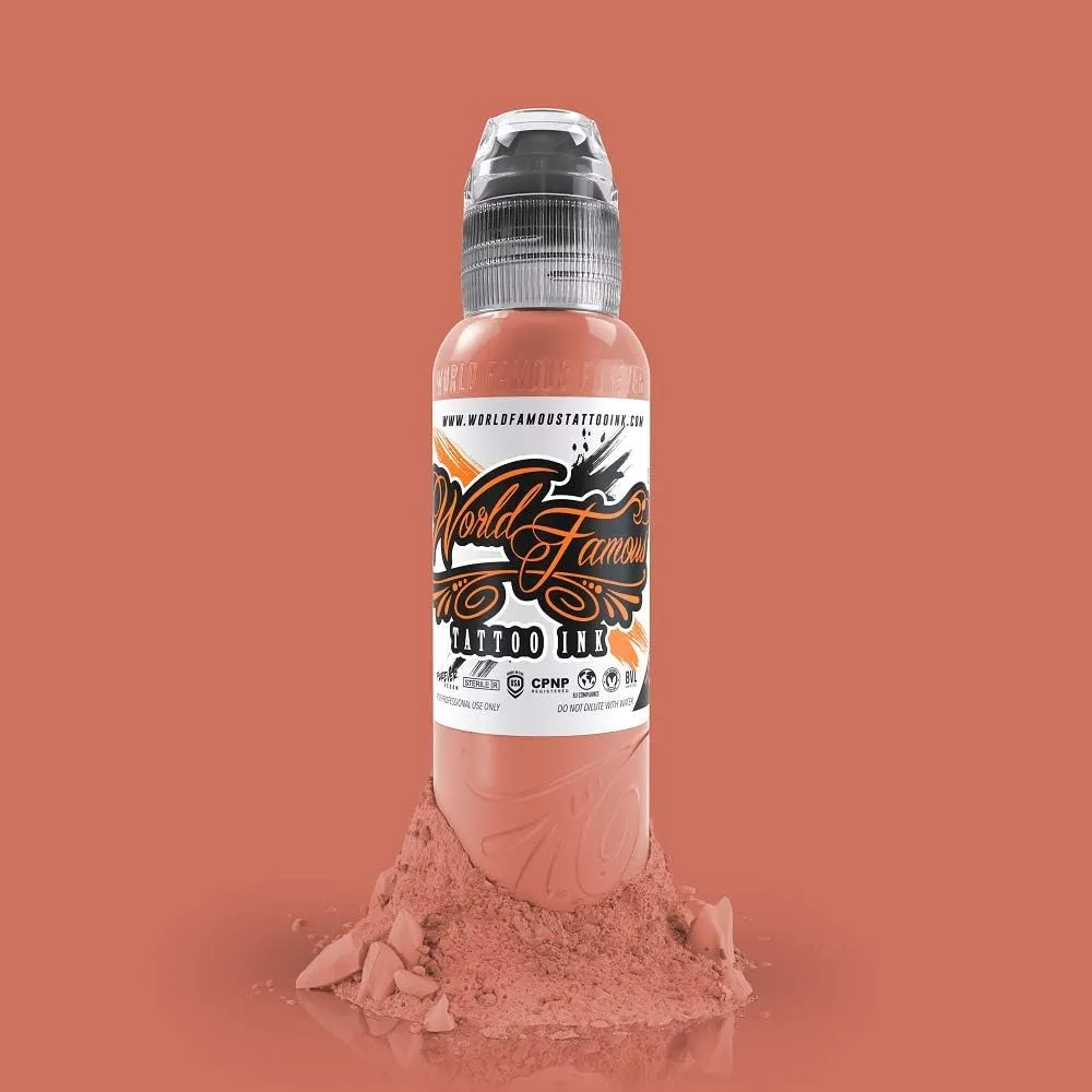 World Famous Pink Tattoo Ink, Vegan and Professional Ink, Made in USA, Blush, 1 oz