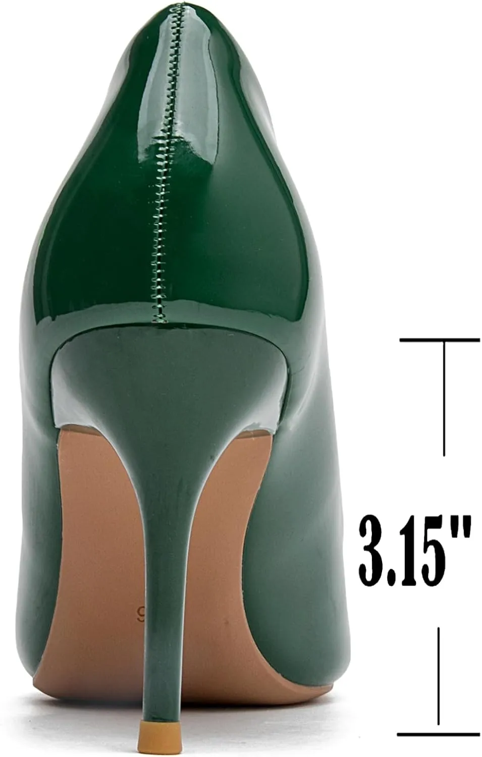 WUIWUIYU Womens High Heels Shiny Lovely Colors Pointed Toe Dress Work Wedding Pumps Bridal Heeled Court Shoes Stiletto Pumps