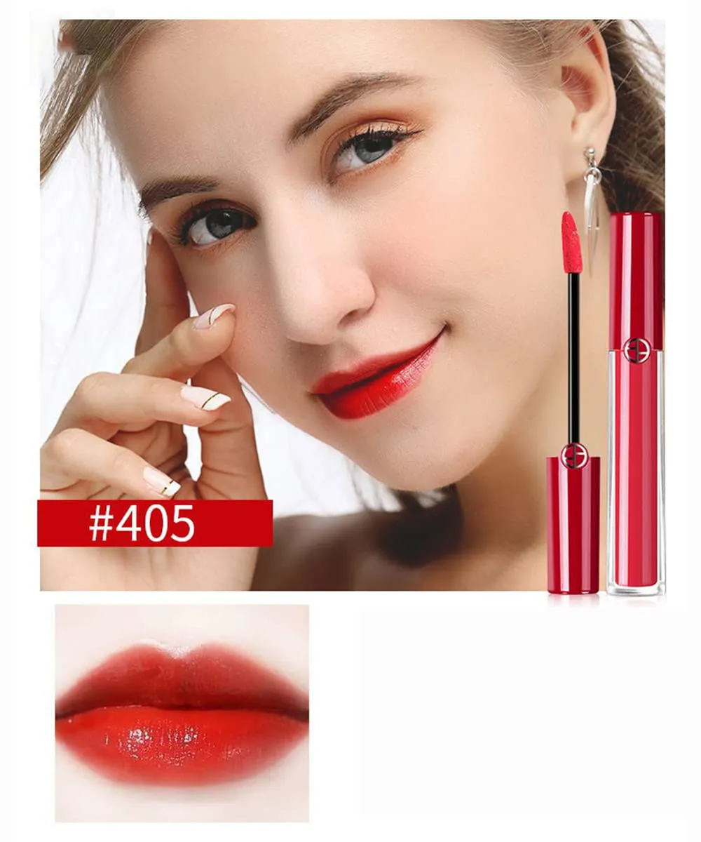 Xaena 14 Colors Matte Liquid Lipstick, Ladies Matte Liquid Lipstick Long Lasting Waterproof Velvet Lip Gloss Set Pigmented Lip Makeup Gift for Girls and Women (#405)