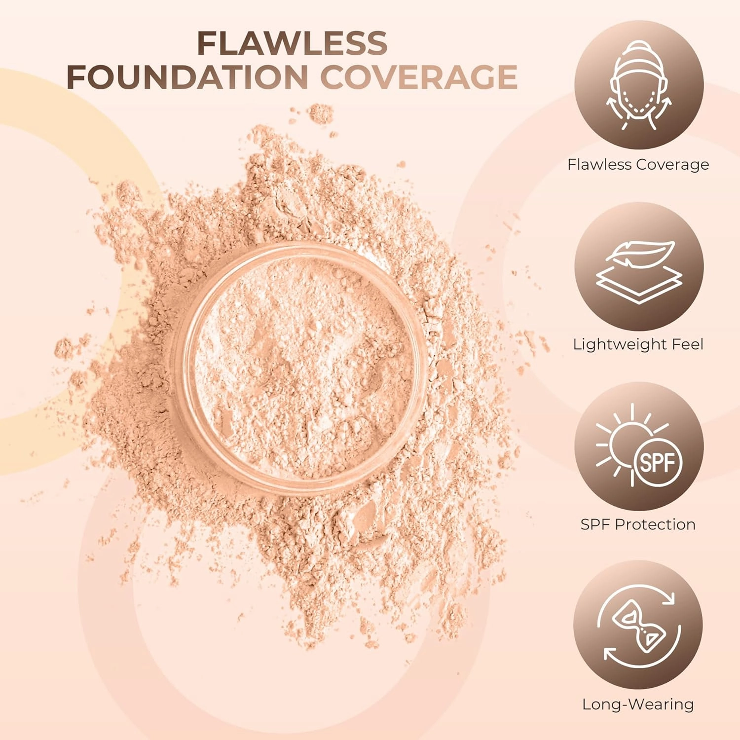 XL KIT (PINK BISQUE) Full Size Mineral Makeup Set Foundation Sheer Bare Face Matte Powder Cover