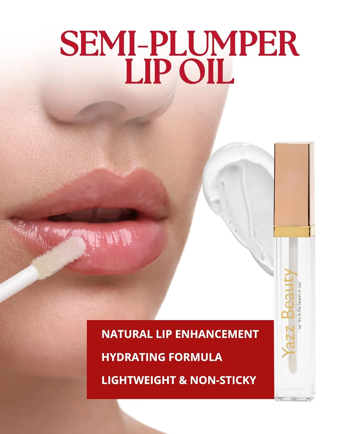 YazzBeauty 3-in-1 Lip Plumper Kit – Long-Lasting Passion Red Lip Liner and Lipstick Combo and Hydrating, Volumizing Lip Plumper Gloss - Complete Lip Makeover to Start Your Day