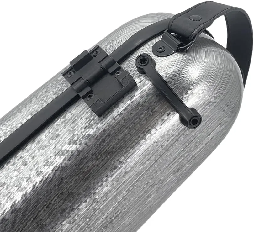 Yinfente Triangle 1.95kg Violin Case 4/4 Full size Carbon Fiber Strong Bag 150kg Pressure Full Size With Adjustable Backstrap Two Bow Holder（Champagne）