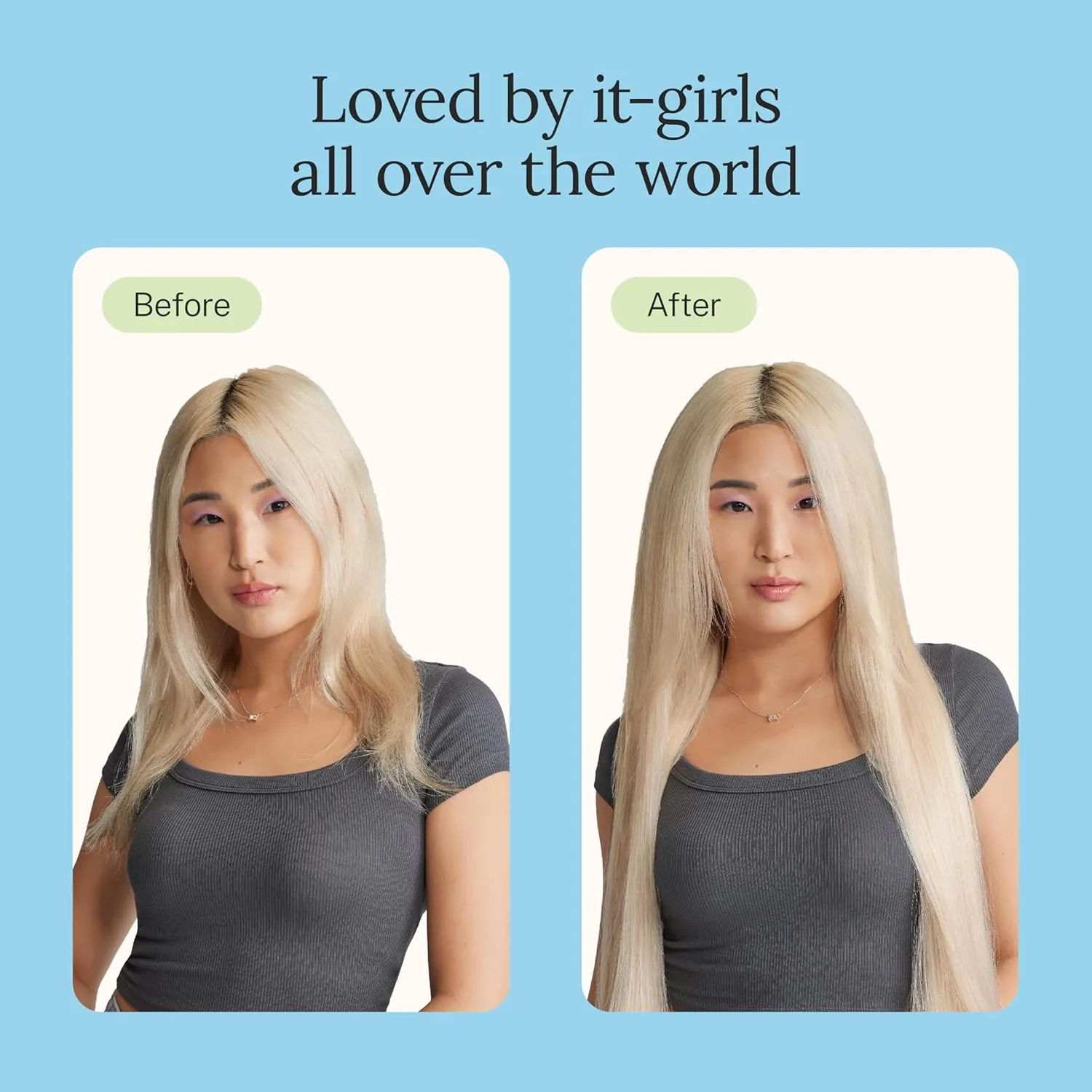 Zala Clip In Hair Extensions - 100% Remy Human Hair - Natural, Silky & Straight Discreet Clip in Extensions - Blend Easy into Natural Hair - 5 Piece Set, in Champagne Blonde (110g / 24 inch)