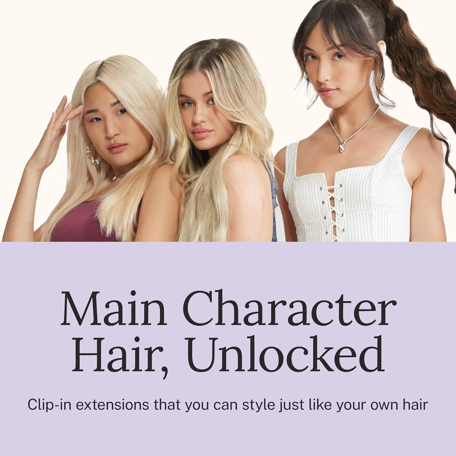 Zala Clip In Hair Extensions - 100% Remy Human Hair - Natural, Silky & Straight Discreet Clip in Extensions - Blend Easy into Natural Hair - 5 Piece Set, in Champagne Blonde (110g / 24 inch)
