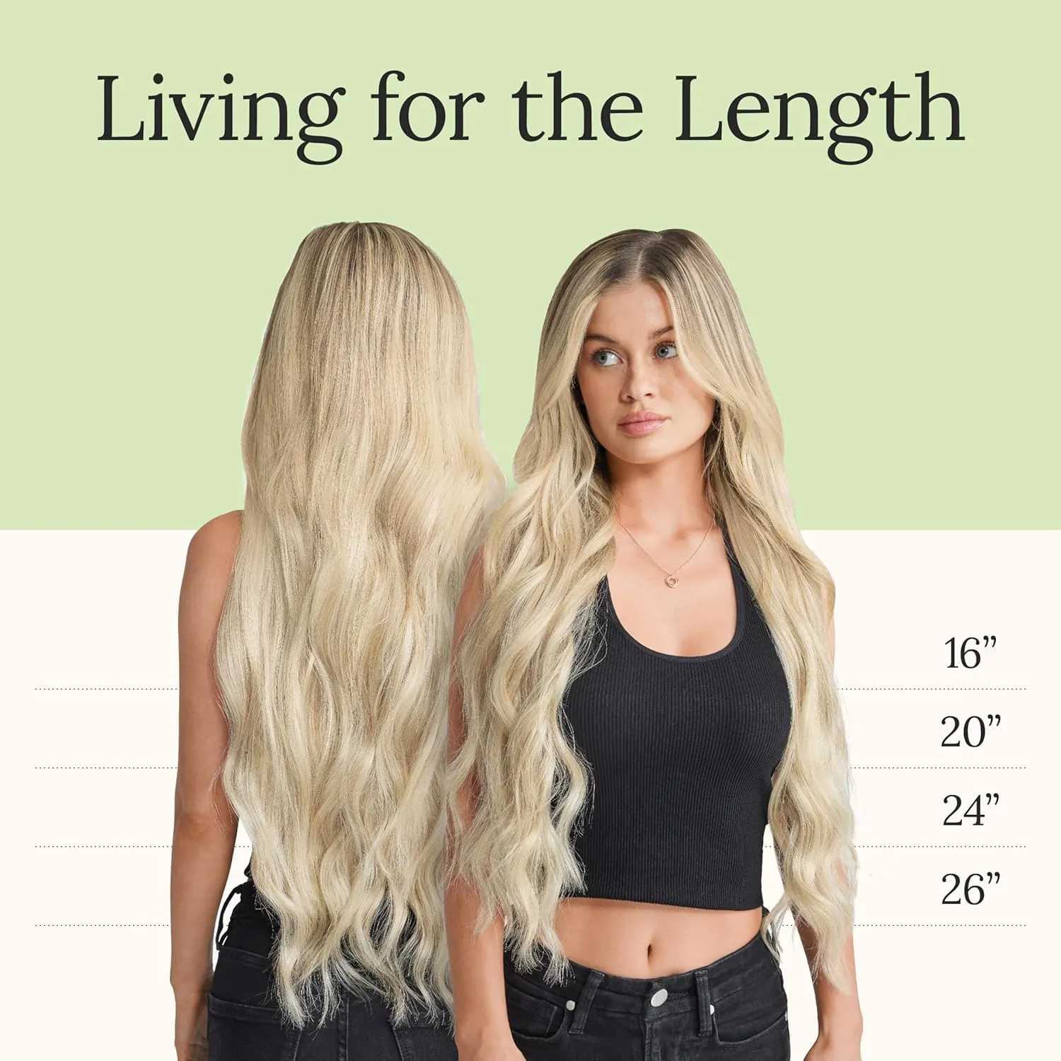 Zala Clip In Hair Extensions - 100% Remy Human Hair - Natural, Silky & Straight Discreet Clip in Extensions - Blend Easy into Natural Hair - 5 Piece Set, in Champagne Blonde (110g / 24 inch)