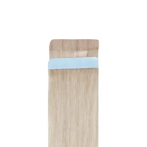 Zala Tape-In Human Remy Hair Extensions - Natural, Silky & Straight Discreet Tape in Extensions - Blend Easy into Natural Hair - 20 Piece Bundle, in Champagne Blonde (62g / 24 inch)